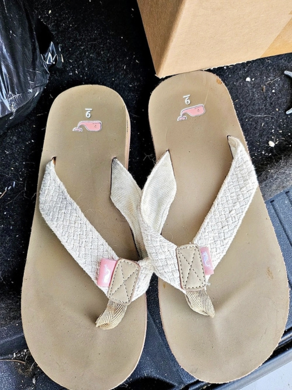 Havaianas Women's Flip Flop Sandals Tan & White US 6
